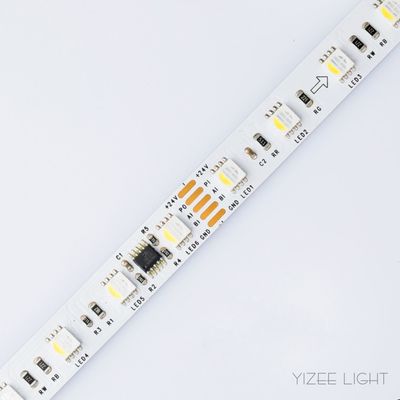 DMX512 التحكم شريط LED حلم اللون 24 فولت قابلة للبرمجة 5050 RGB شريط LED