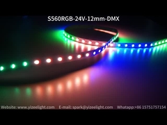 الشريط الرقمي RGB LED DMX512 60LEDs / M 12mm 14.4W / M 5050 Dream Color Led Strip