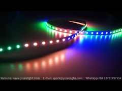 SPI Digital SMD 5050 RGB LED Strip DC24V 14.4W 10mm RGBIC مصابيح LED الشريطية